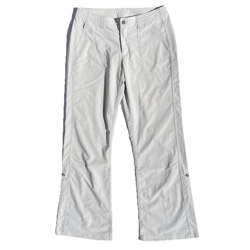 Patagonia Women's Straight Leg Pants in Light Gray